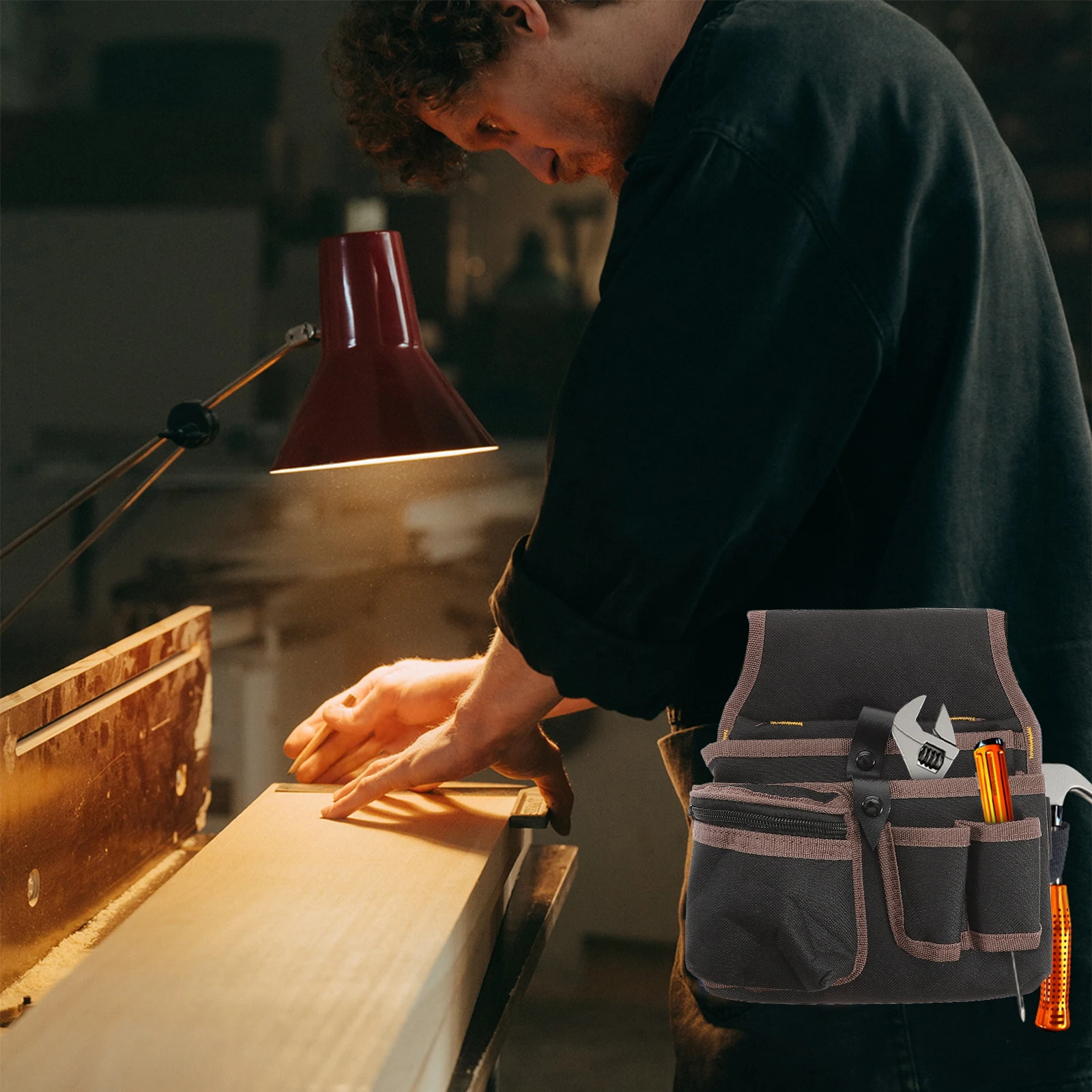 Multifunctional Waist Bag Electrical Tool Bags for Men Electrician Pouch Toolbox Electricians