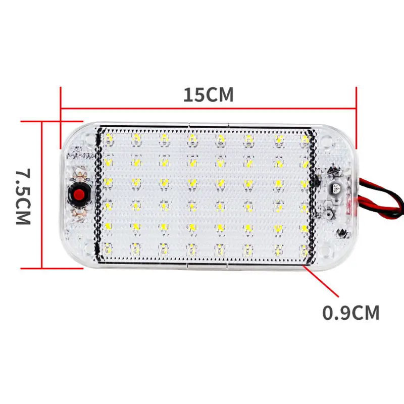 Lampu atap mobil, 12v-80v Led mobil Universal bar atap mobil lampu baca bagasi lampu Interior dalam ruangan langit-langit mobil untuk rumah motor led bar