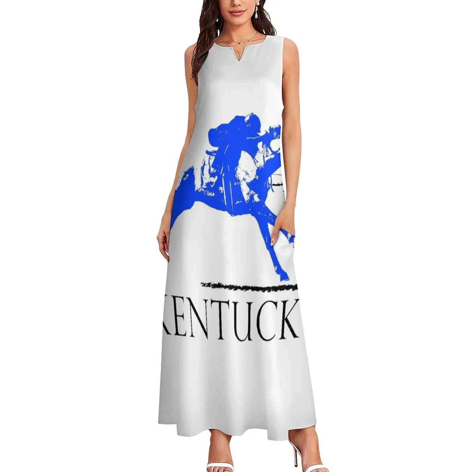 Kentucky Race Horse Long Dress elegant chic women dresses promotion Woman fashion woman dress dress for woman