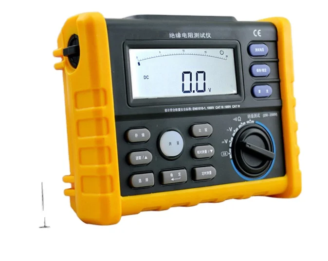 

Multifunctional AC DC High Voltage Electric Digital Insulation Megohmmeter Voltage Tester PI DAR Function TID POWER Model 593401