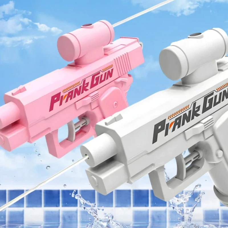 Funny Reverse Water Gun Prank Dual Nozzle Spray Toy Outdoor Play Sport Water Blaster For Water Fight Festival Birthday Play Gift
