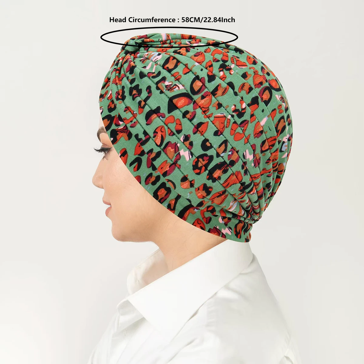 Hijabs con estampado de moda para mujer, turbante elástico, bufanda, gorros, diadema para quimioterapia contra el cáncer, accesorios para la caída del cabello