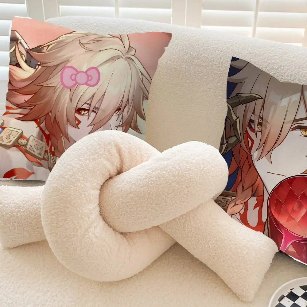 Honkai Star Rail Mydei Cushion Cover Inches Farmhouse Decor Home Throw Pillow Covers for Couch Decorations