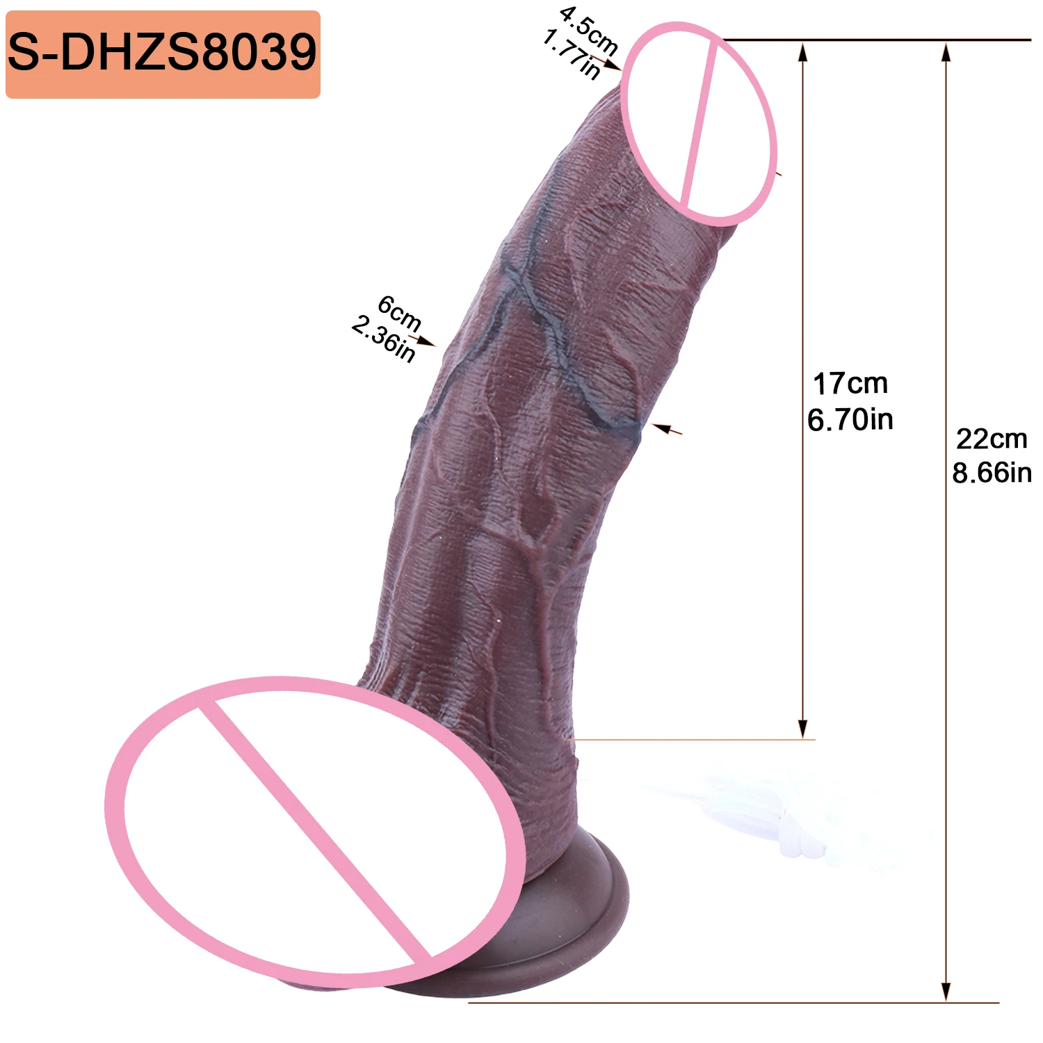 SXXY Eiaculazione Plug anale Nero Realistico Dildo Skin Touch Pene in silicone a doppio strato con funzione di schizzi per donne e uomini