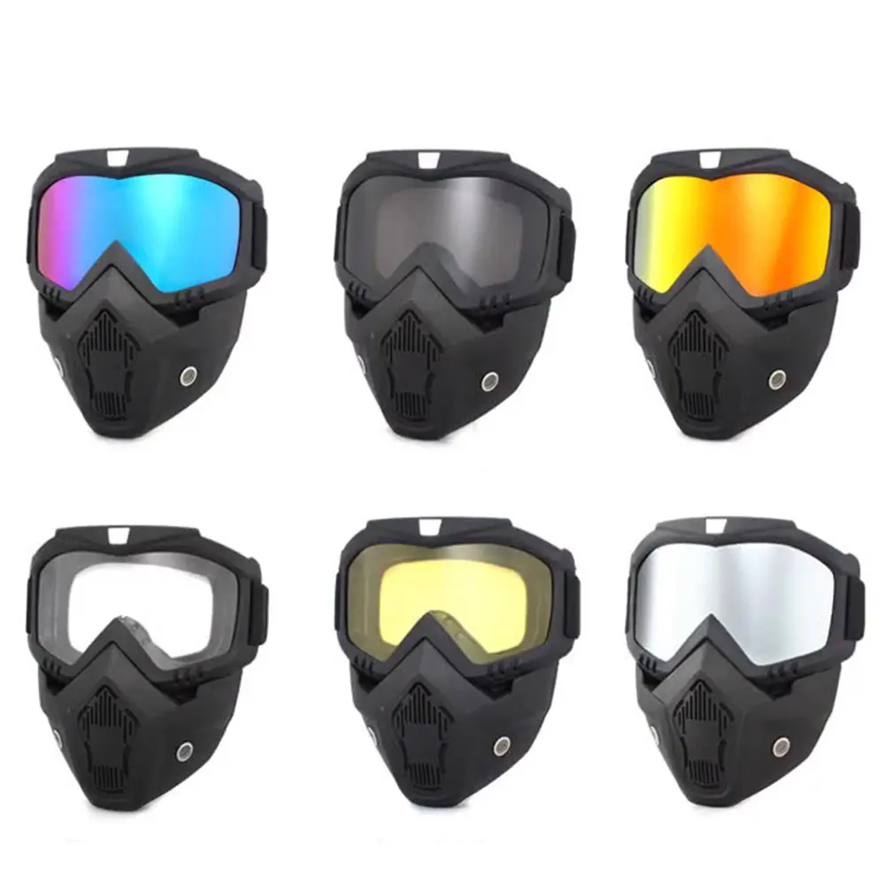 

Outdoor Sport Windproof Mask Goggle HD Motorcycle Glasses Snowboard Eyeear Riding Motocross Summer Uv Protection Sunglasses
