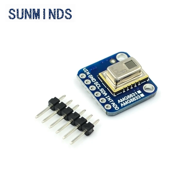 1 peça amg8833 ir 8x8 módulo sensor de temperatura de matriz de imagem térmica para raspberry pi GY-AMG8833