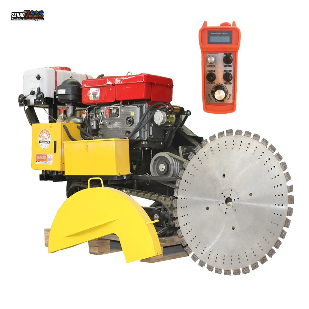 Engineering Construction Crawler Remote Control Walking Single Cylinder diesel Road Cutting Machine