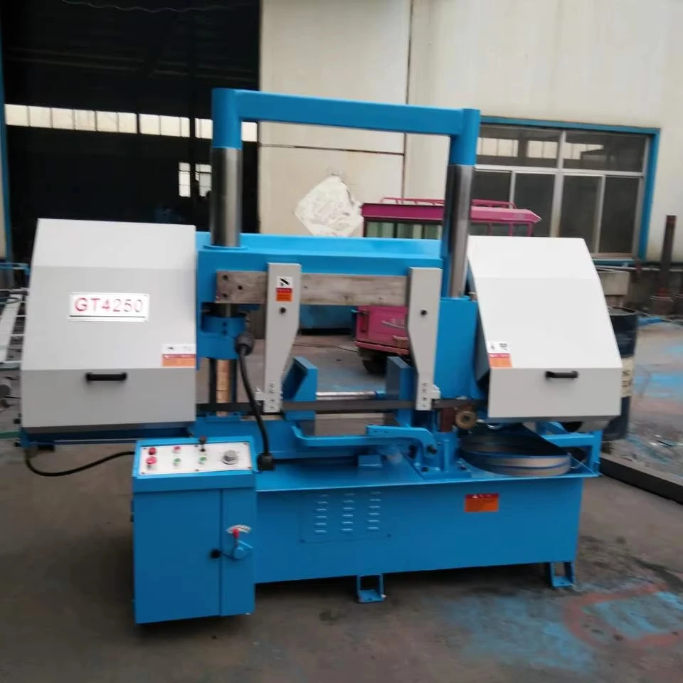 Small CNC sawing semi-automatic hydraulic metal bar cutting band saw Bed automatic CNC band sawing machine Horizontal  machine