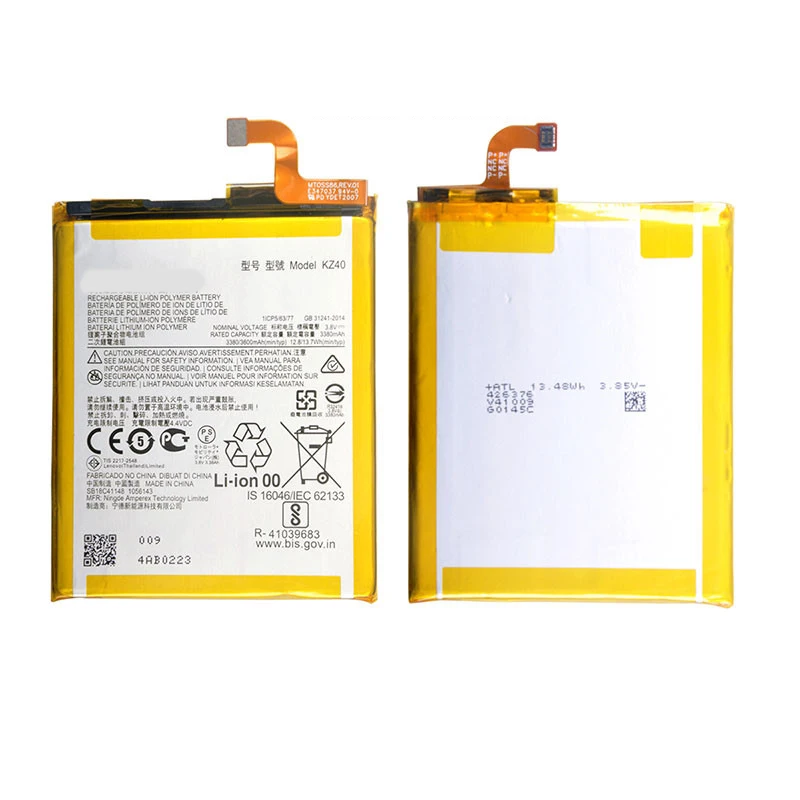 100% Original KZ40 3600mAh Battery For  Motorola Moto Z4 XT1980-3 XT1980-4  Phone Batteries.