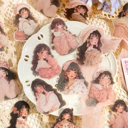15pcs/1lot Kawaii Scrapbook Stickers Final version of the heartbeat Junk Journal Planner Stationery Sticker Planner Decorative