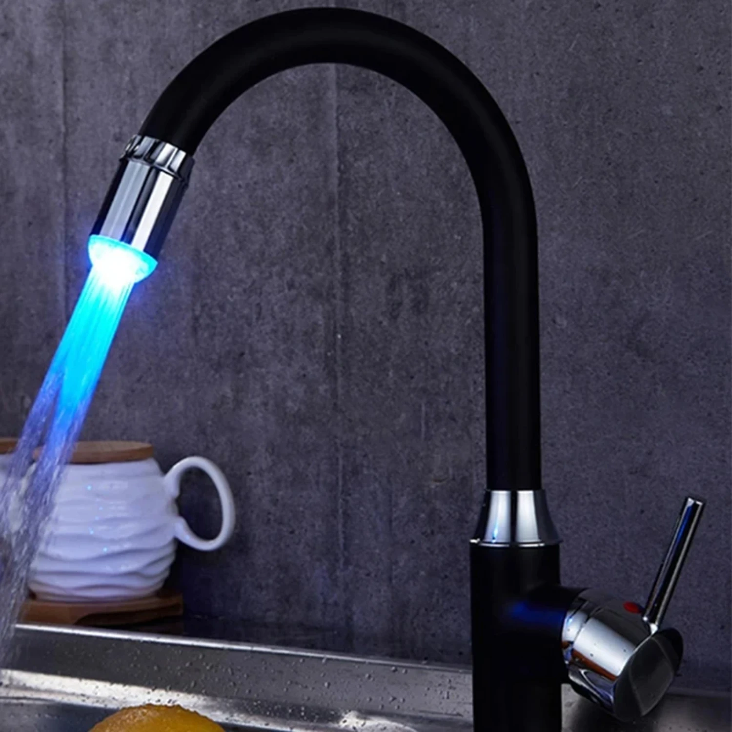 New Enhance Your Bathing Experience with Romantic 7-Color RGB Water Lamp Faucet Night Light for Shower - Creative Household Bath