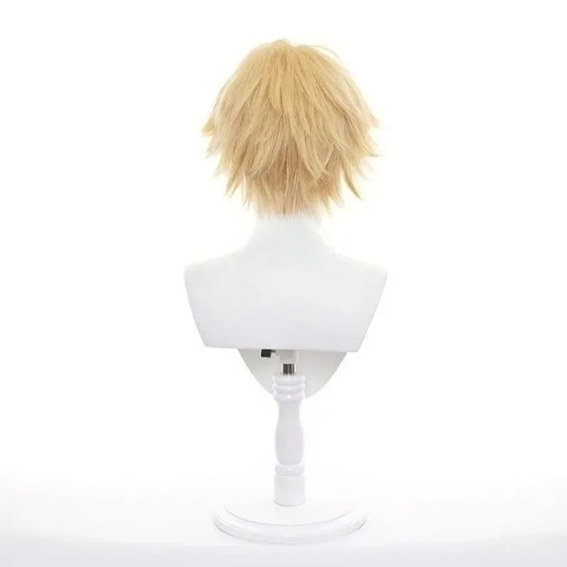 Chainsaw Man Denji Cosplay Synthetic Short Curly Anime Coser Cute Girl Heat Resistant Fiber Wig Halloween s;3'c,5.y;8'v, view 4