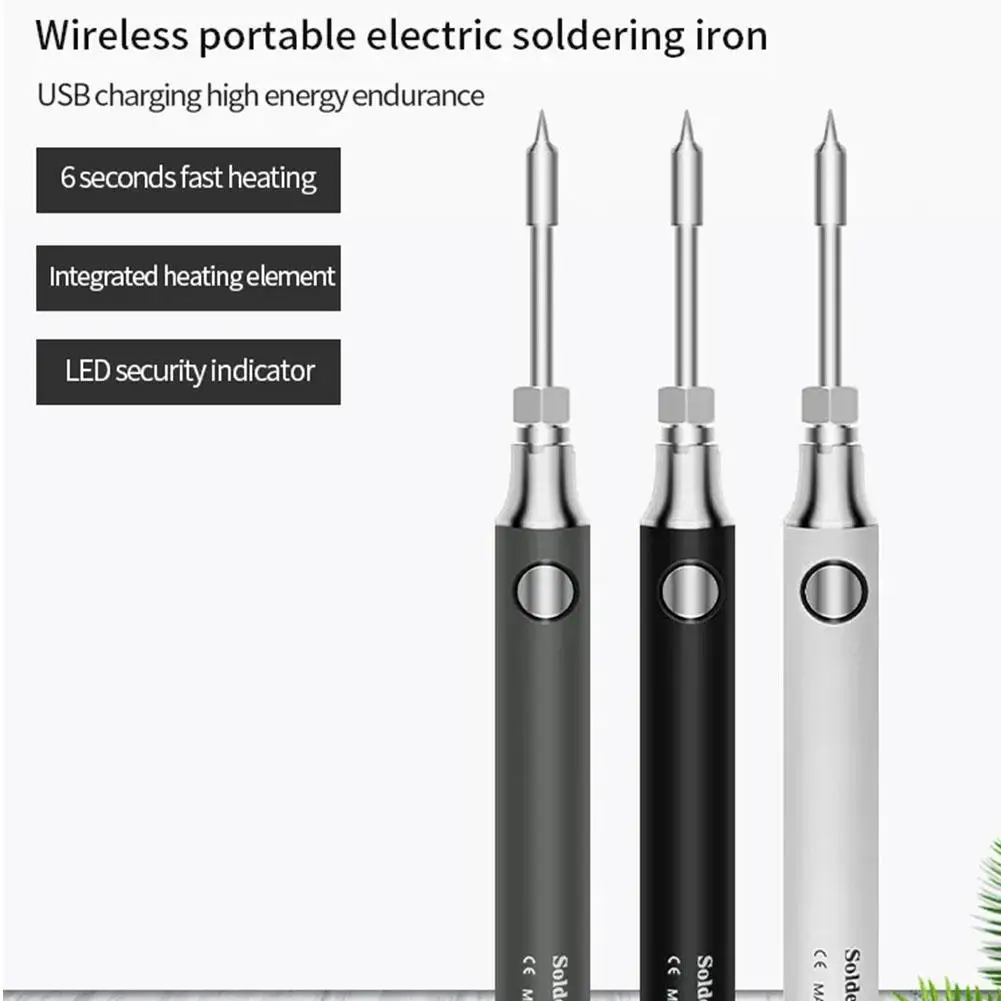 1set 5V Soldering Iron Set Wireless Mini USB Portable 8W Soldering Pen Home Repair Tool Manufacturer Direct Sales