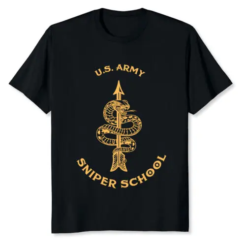 NEW LIMITED U.S. Army Sniper School Marksmanship Long Range Precision T-Shirt