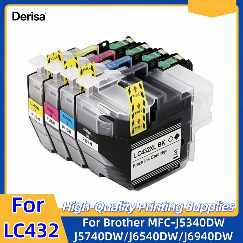 Australia,New Zealand LC432 LC432XL Compatible Ink Cartridge For Brother MFC-J5340DW J5740DW J6540DW J6940DW J6740DW Printer ink