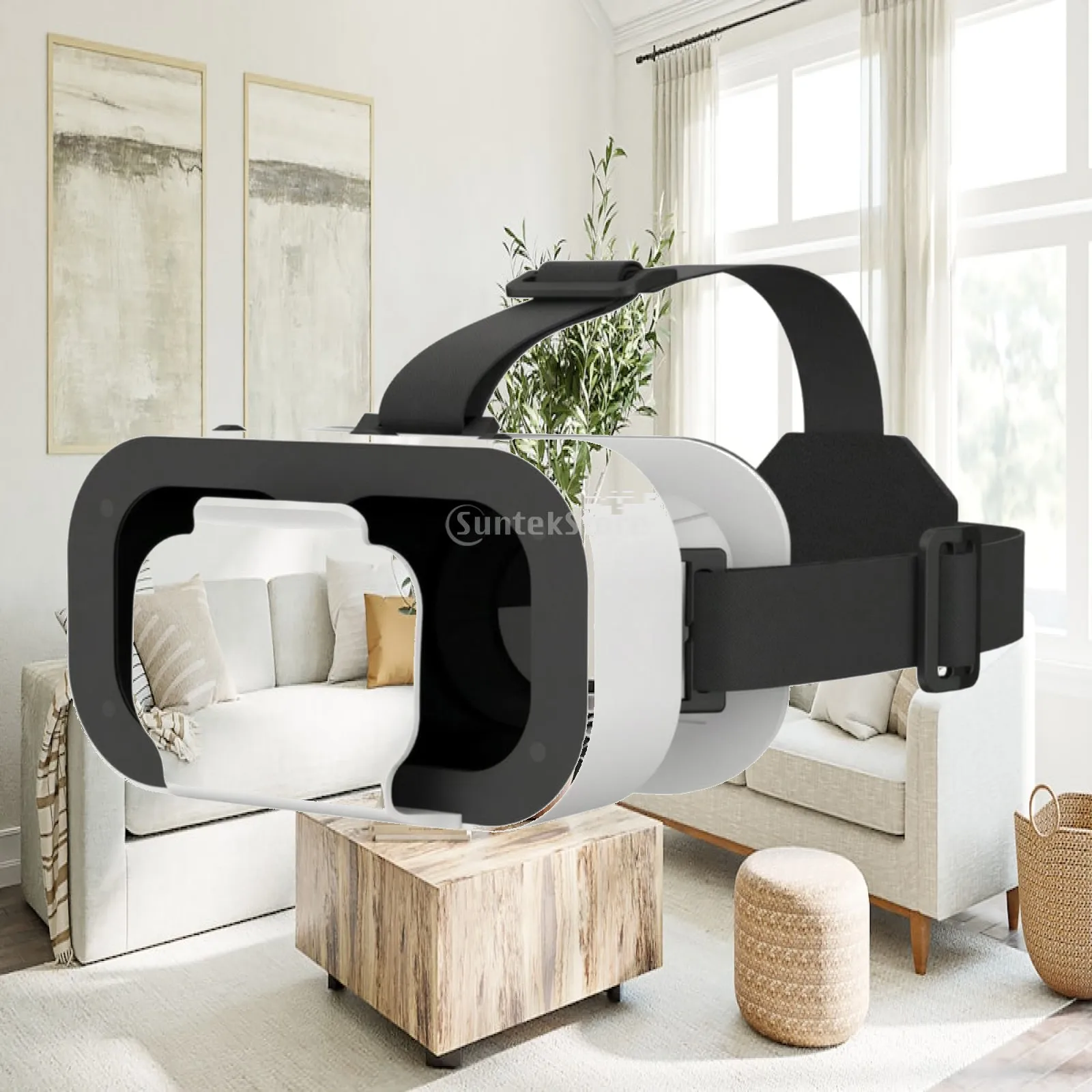 Smartphone Immersive Head-Mounted Viewer Breathable Padding Immersive Headset Headset with Adjustable Head Straps Immersive