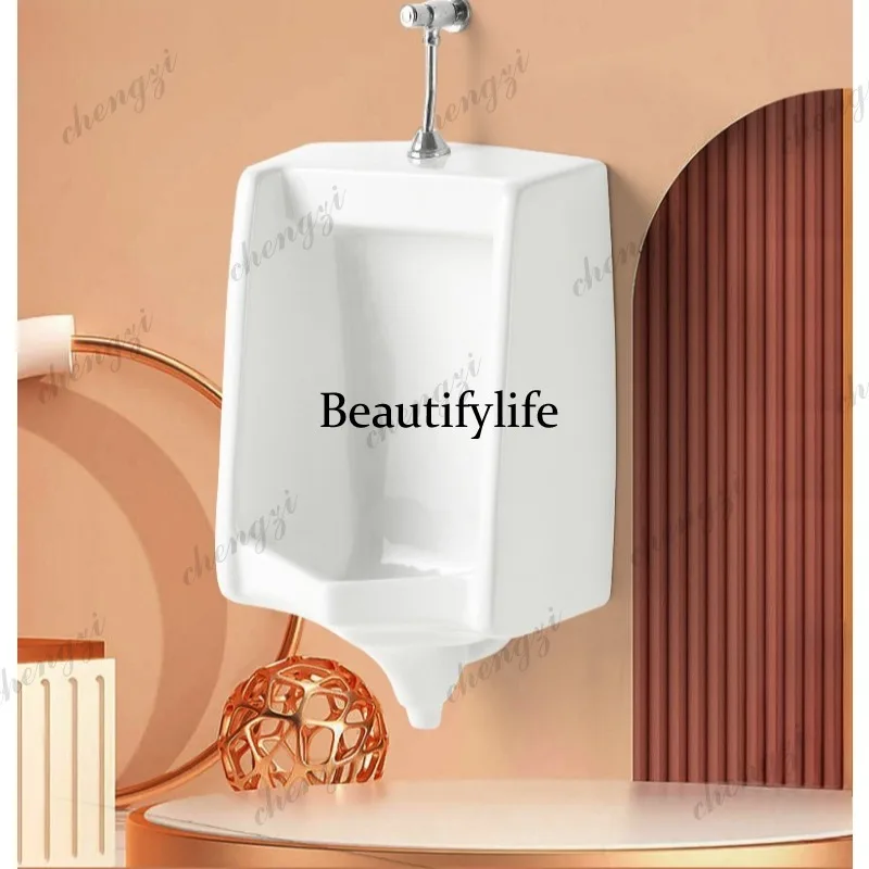 Automatic induction wall-mounted urinal integrated toilet, ceramic, urinal sensor
