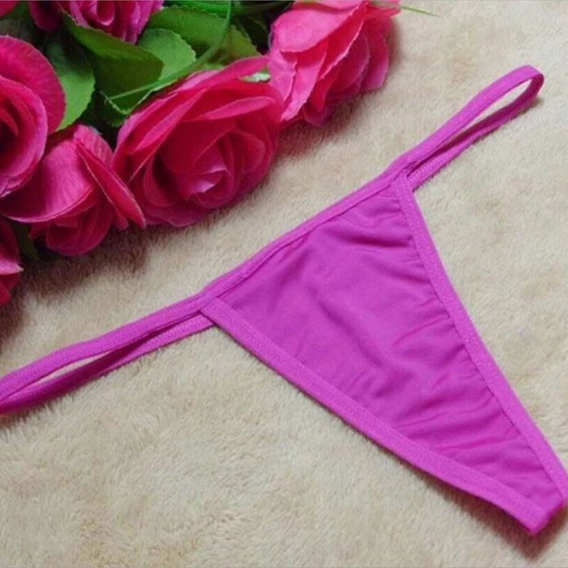 Seductive Sexy Thong Light Weight Simple Panties Lingerie Breathable G-string Solid Color Briefs Women Soft Thin Underwear