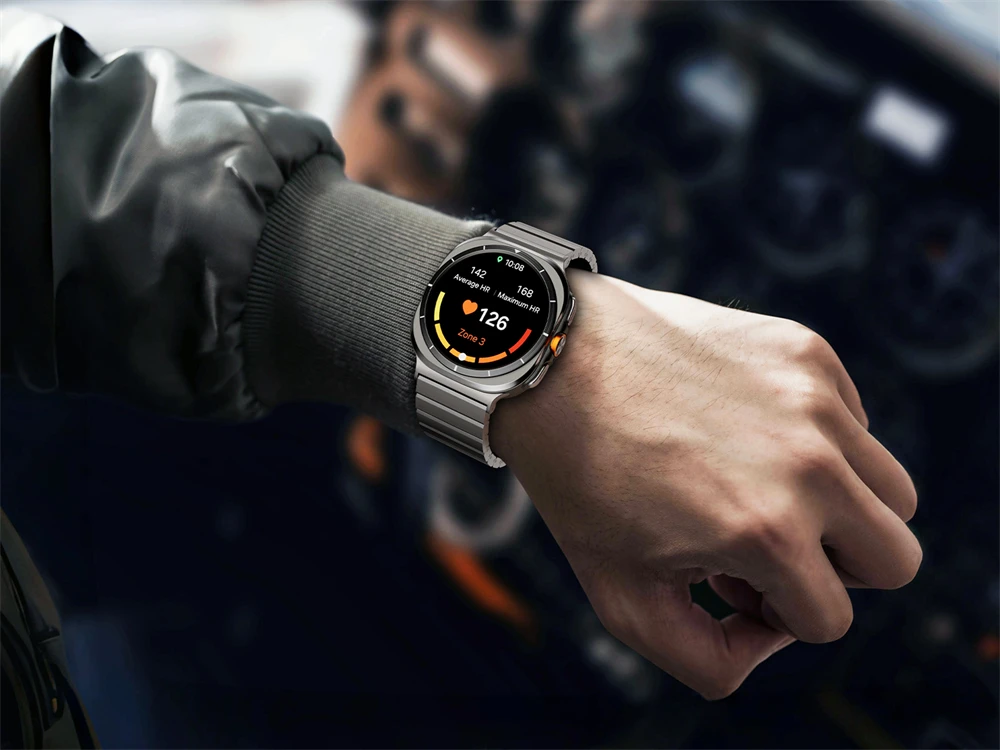 LULULOOK Titanarmband für Samsung Galaxy Watch Ultra 2 47mm, DLC-Beschichtung, 24 mm Breite, Ersatz-Uhrenarmband für Galaxy Watch Ultra – Detail 9