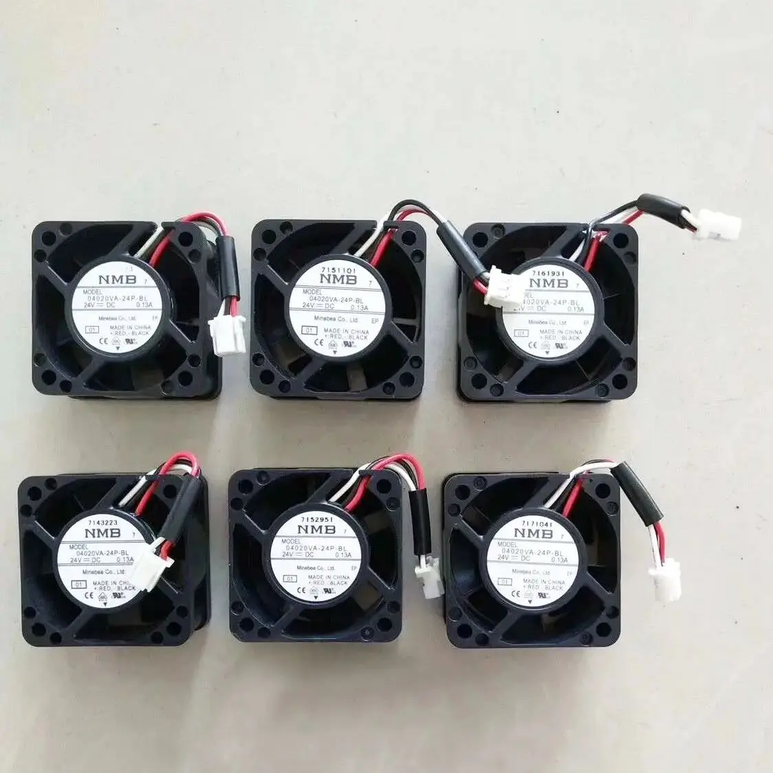 6PCS 04020VA-24P-BL 06025SA-24Q-BL 24V 0.13A Driver Fan Original socket