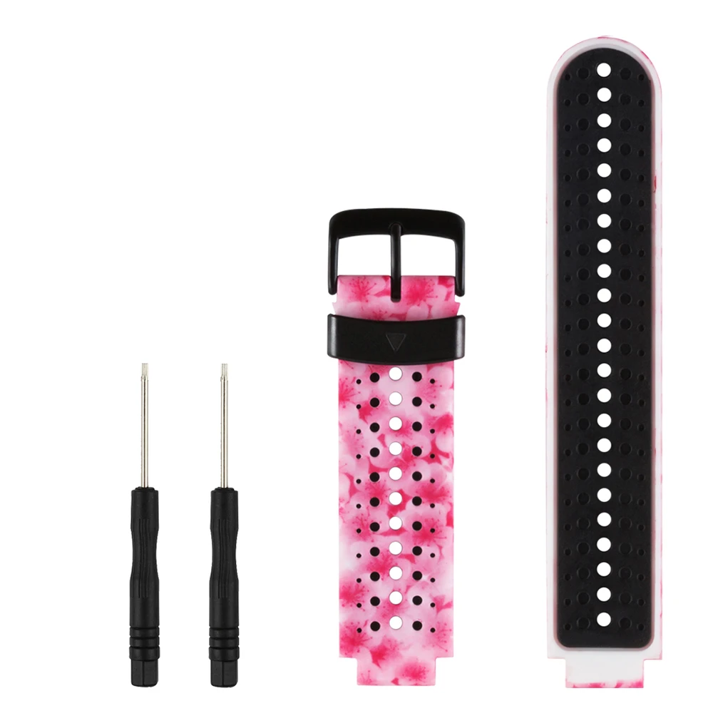 Силиконовый ремешок для Garmin Forerunner 235, сменные браслеты для Garmin Forerunner 220 230 235 630 620 S20 S5 S6