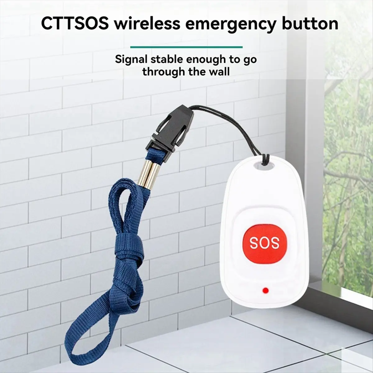 AA77 NEW  Caregiver Pager Emergency Call Button SOS Call Bell Transmitter for the Elederly Clinic Nursing Home