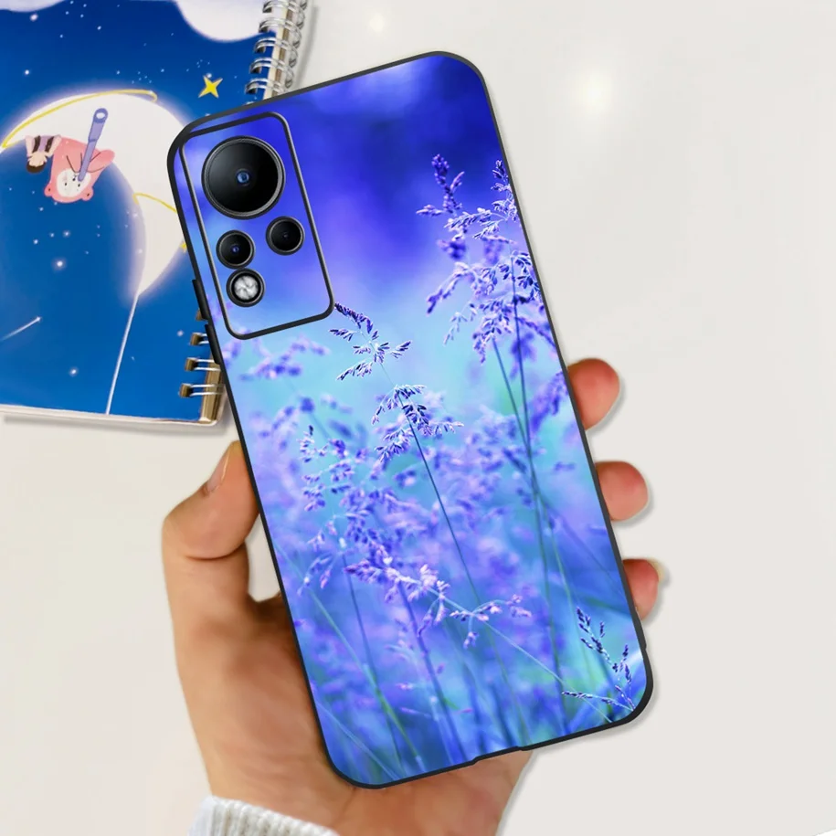 For Infinix Note 12 G88 Case 2022 Fashion Flower Space Phone Cover Soft Funda For Infinix Note 11 Case X663 X663C Note11 Pro Bag