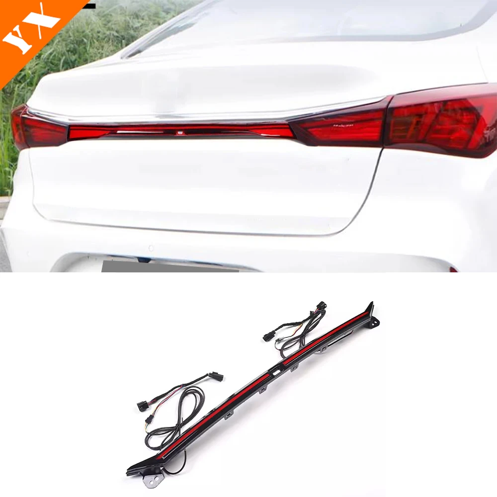 For Changan EADO plus Accessories 2020-2024 LED Car Rear Bumper Lamp Through Light Auto Rear Fog Light Decoration Replacement