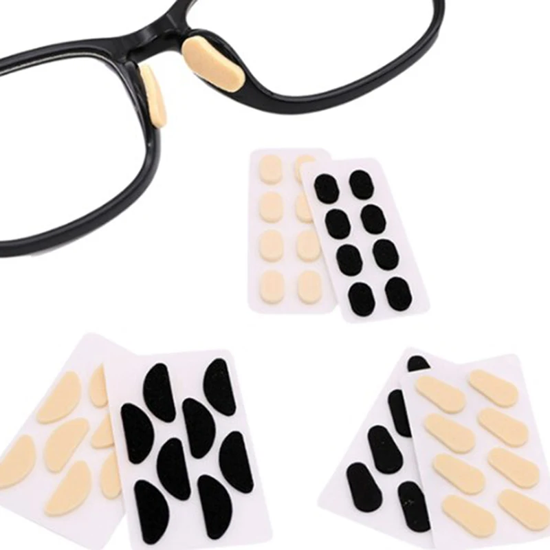 

80Pcs Soft Anti-slip Glasses Nose Pads Patch EVA Foam Adhesive Sweat Absorb Sponge Nose Pads Bridge Eyeglasses Pressure Stickers