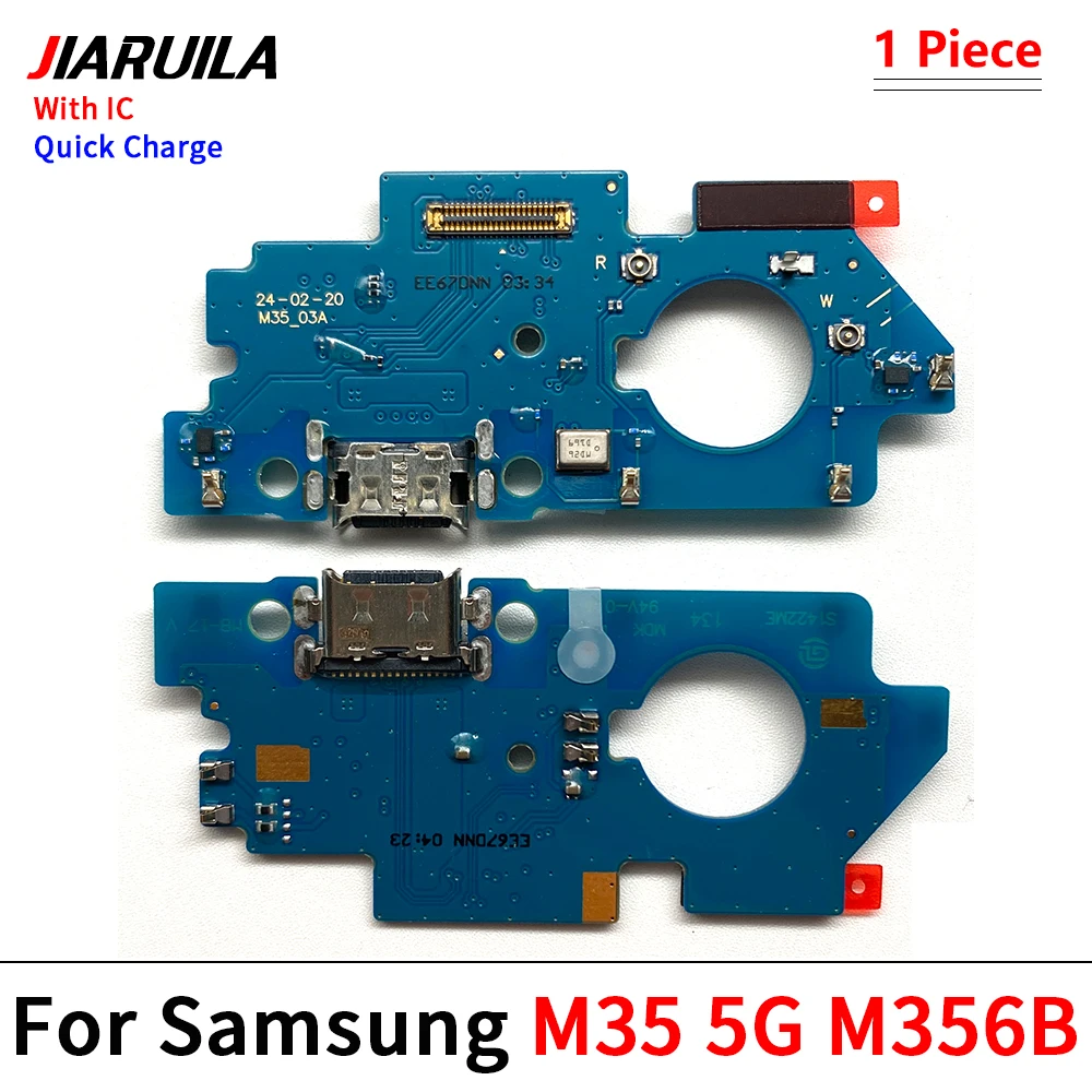 NEW Tested USB Charger Charging Port Dock Connector Microphone Board Flex Cables For Samsung M34 M346 M346B M53 5G M536 M536B