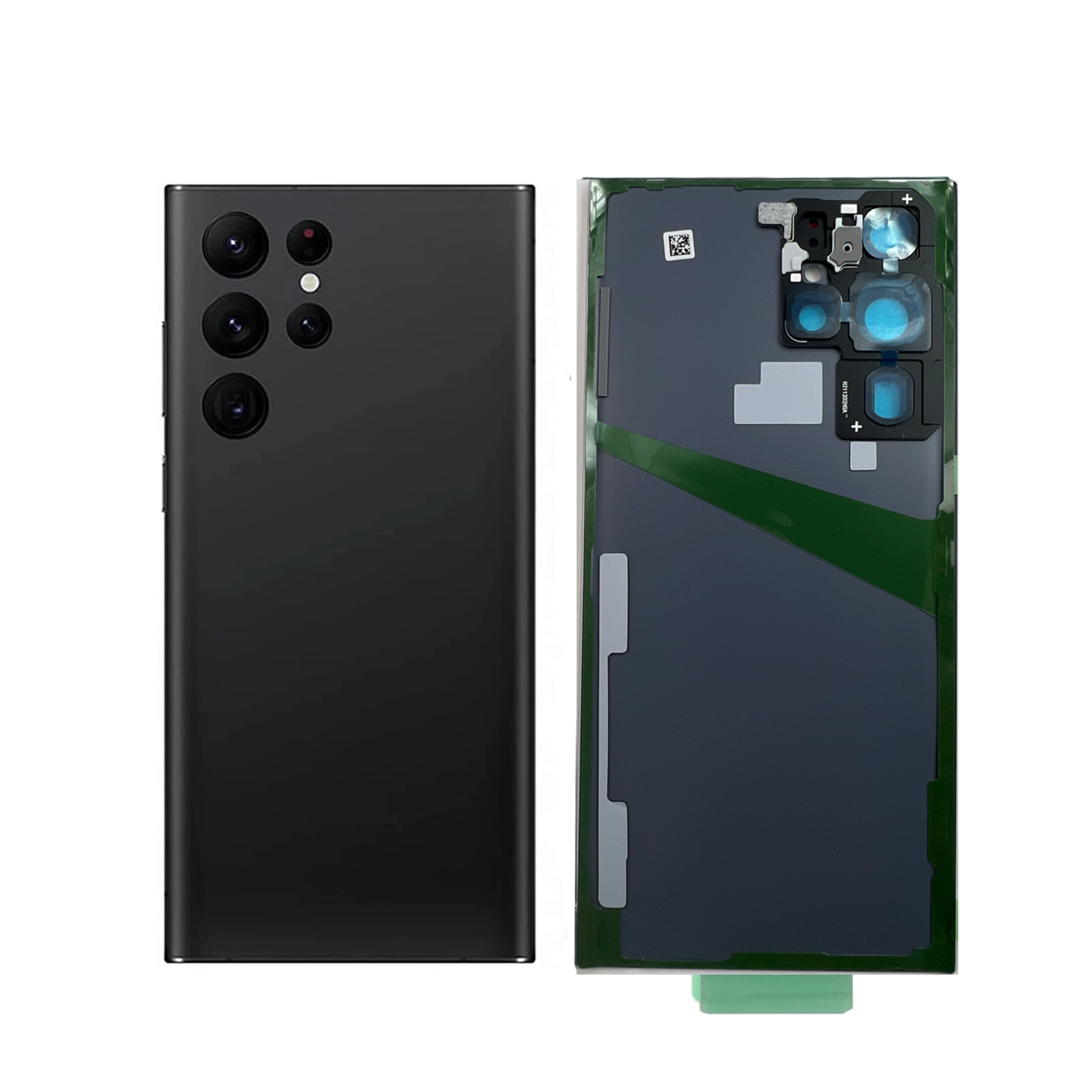 

Для Samsung Galaxy S22 Ultra задняя крышка аккумулятора, стеклянная задняя крышка корпуса, сменный чехол с объективом камеры для Galaxy S22Ultra