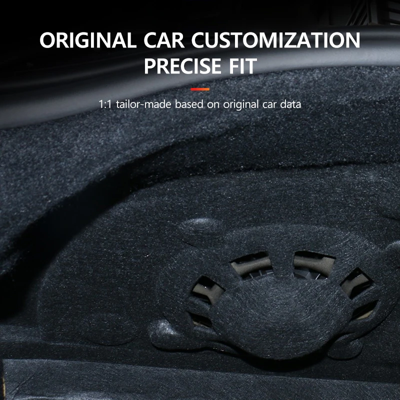 for 2024 New Version Tesla Model 3 Highland Rear Trunk Soundproofing Kit Trunk Engine Noise Reduction Kit Trunk Accessories