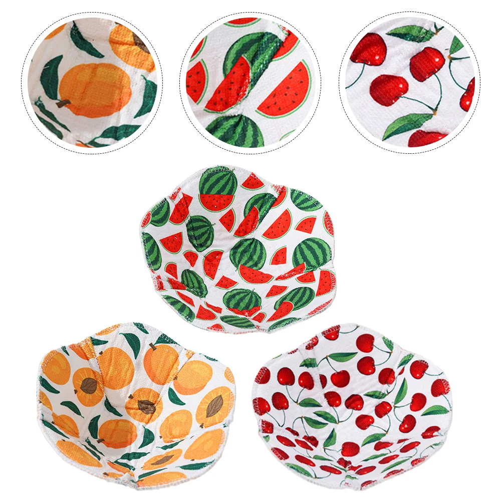 

3 Pcs Anti-slip Bowl Coat Thermal Holder Microwave Safe Food Cover Covers