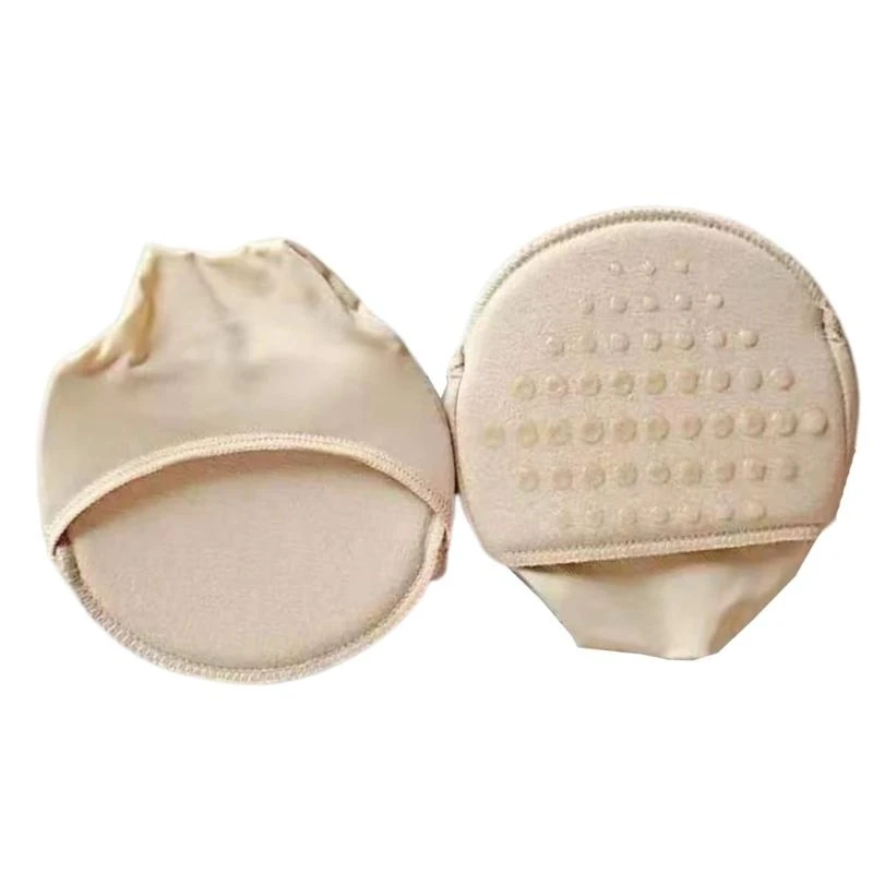 1 Pair Women Invisible Forefoot Pads Cushions High Shoes Insoles Toe Cover Inserts Non-Skid Mesh Half Toe Socks