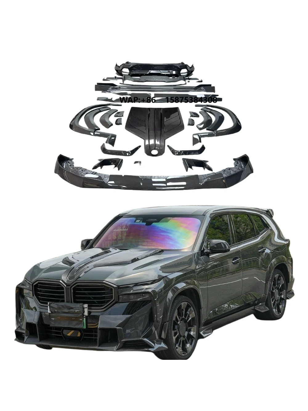 

High Quality Dry Carbon Fiber MSY Style Body Kit Front Lip Side Skirts Rear Diffuser Rear Spoiler for XM G09 Body Kit