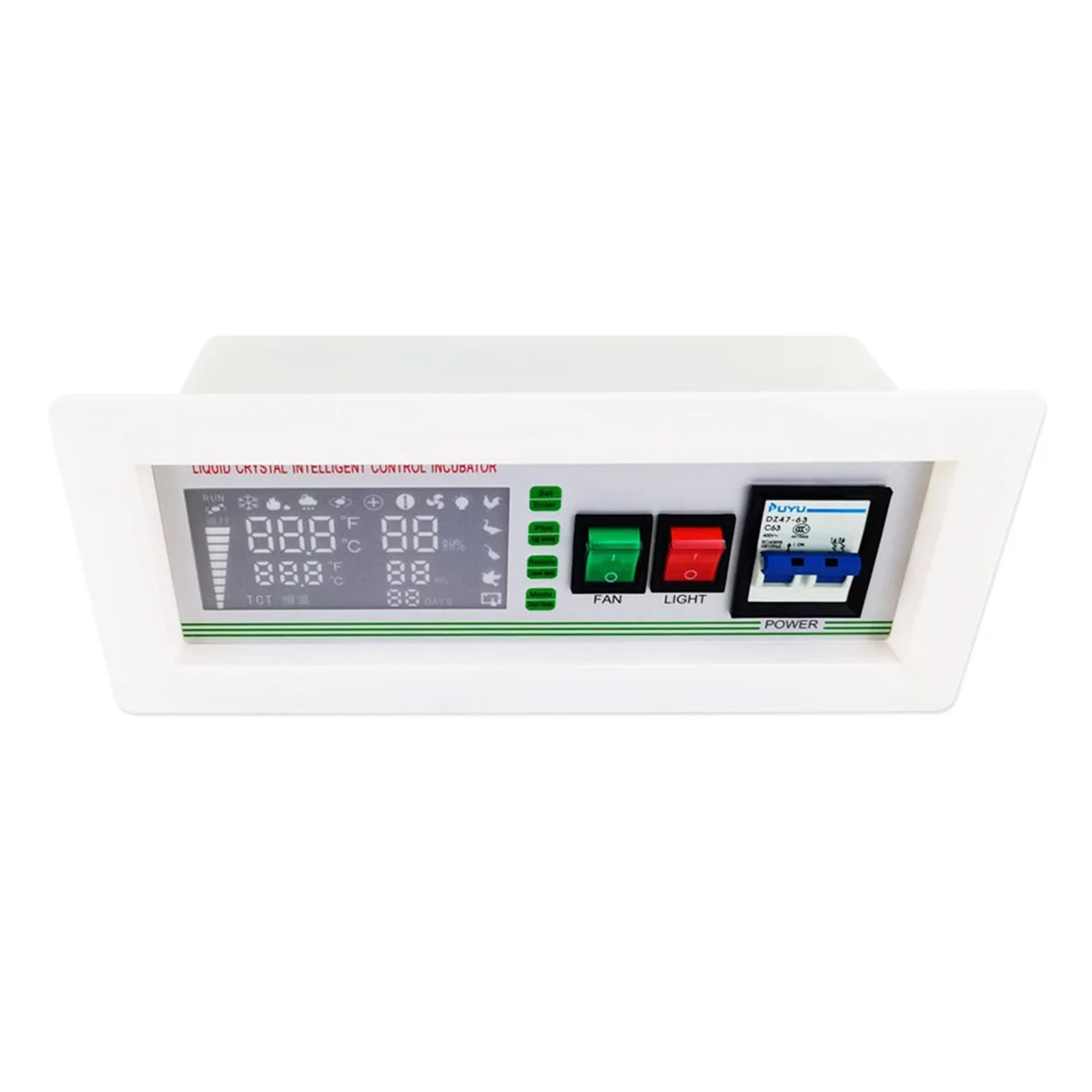 

Digital Heat Thermostat, Incubator Thermostat 5 Modes Digital Temperature Humidity Incubator Controller AC110V-220V