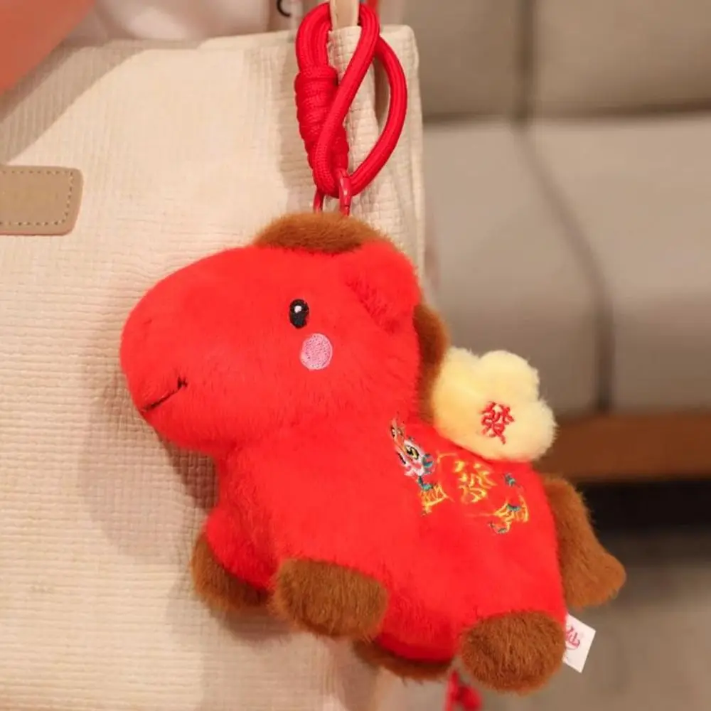 Mignon 2026 cheval en peluche PP coton remplissage année du cheval cheval jouets bonne chance peluche cheval année mascotte Table de chevet