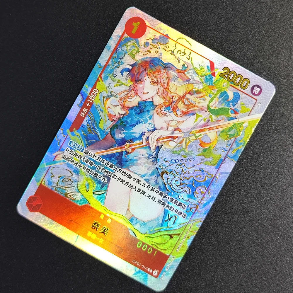 One Piece OPCG Chinese Blue Nami OP01-016 R 1st Anniversary Luffy