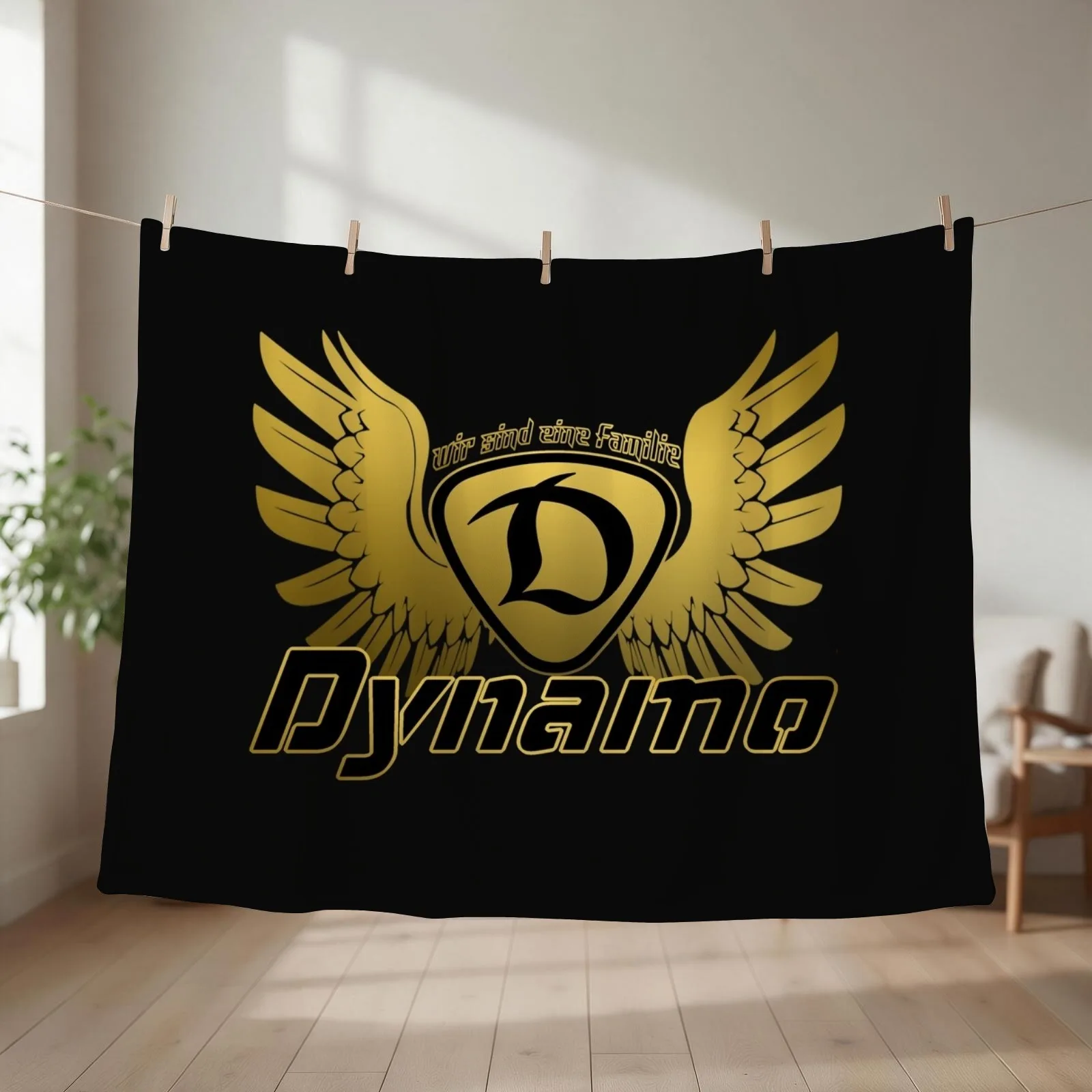 Dynamo we are family Throw Blanket couch cozy soft plush fuzzy picnic outdoor blanket