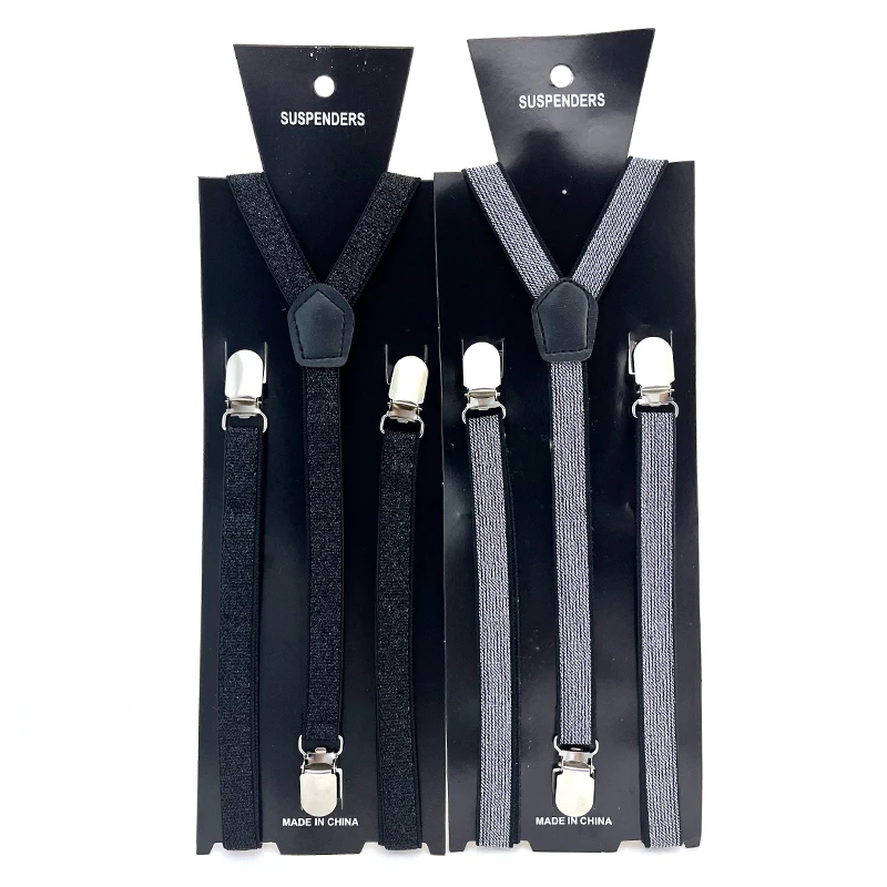 สายรัดเอวแบบหนีบสำหรับผู้หญิงและผู้ชาย แฟชั่น ยืดหยุ่น กว้าง 1.5 ซม. 2 สี ดำ ซิลเวอร์ กลิตเตอร์ สายรัดเอวแบบบาง สายรัดหลังรูปตัว Y