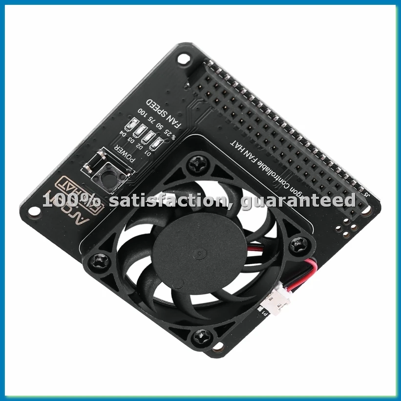Fan HAT for / 3 Cooling Fan with Software Adjustable Speed / 40mm Big Fan for Raspberry Pi4-ABWO