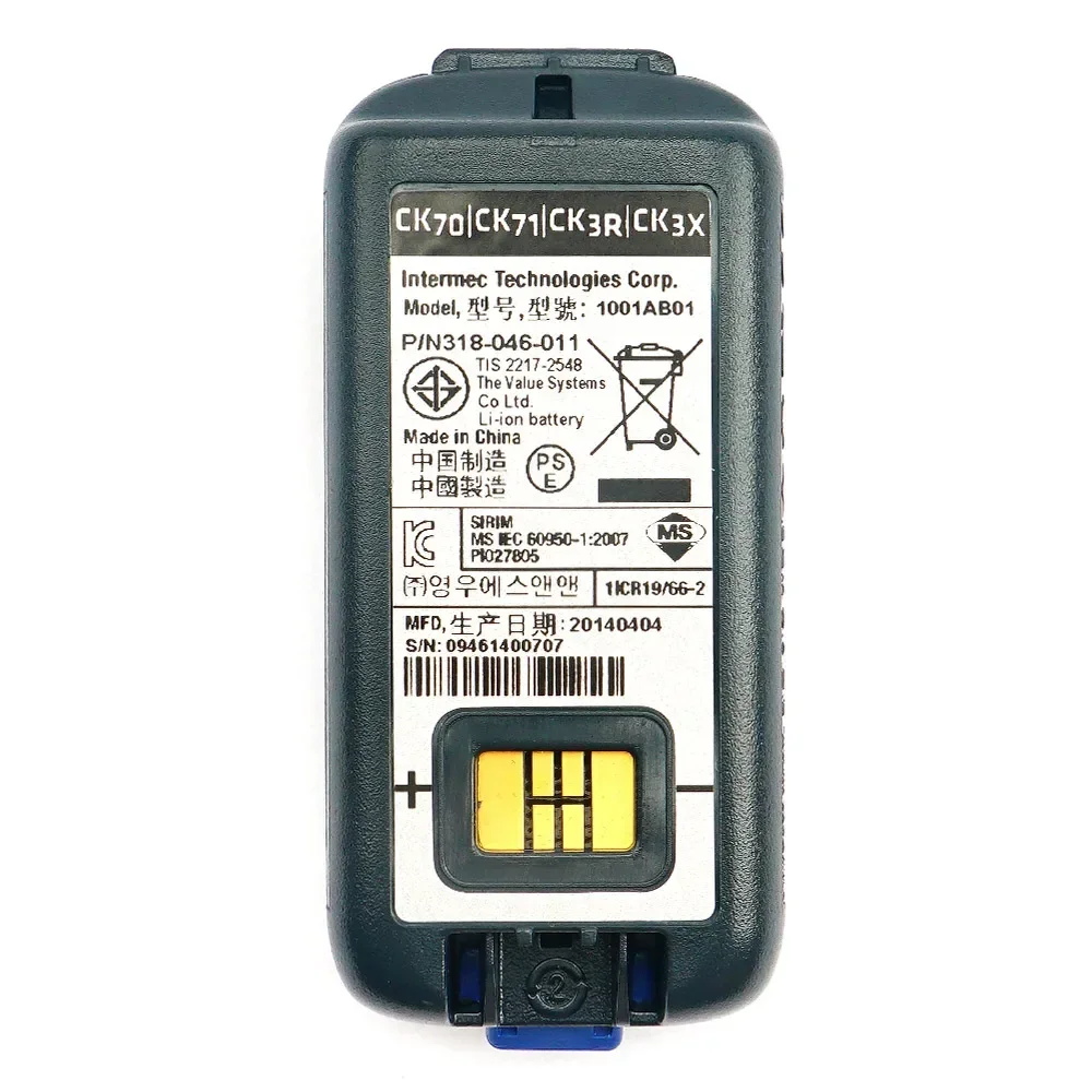 

Replacement Battery 1001AB01 for Intermec CK70 CK71 CK3R CK3X