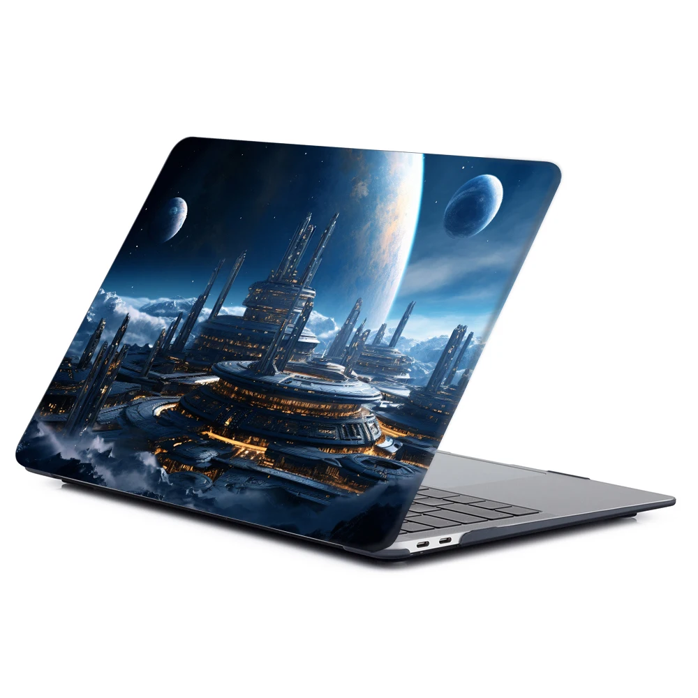 

Laptop Protector for MacBook Pro 13 M2 2022 model A2338 M1 Shell for MacBook Air 13 13.6 15 2025 M4 M3 Pro Space base Print Case