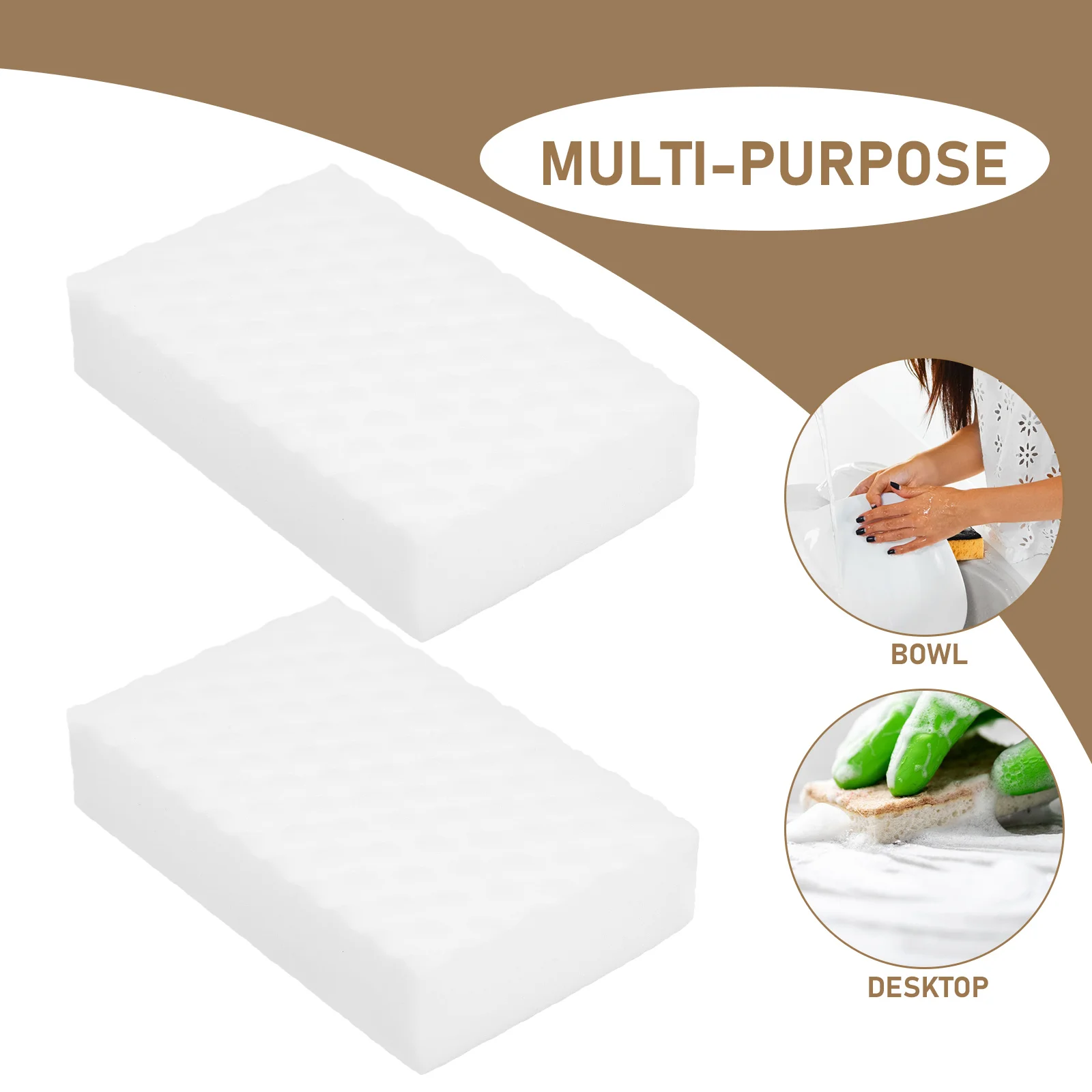 

12 Pcs Cleaning Sponge Use Reusable Multi-function Dishwash Sponges Wok Accessories Lightweight Quick Dry No Smell