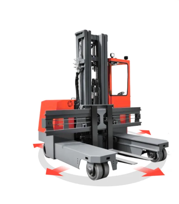 Multidirectional Forklift 2.5-8 Ton Side Loader Electric Forklift Reach Forklift Truck for Long Material