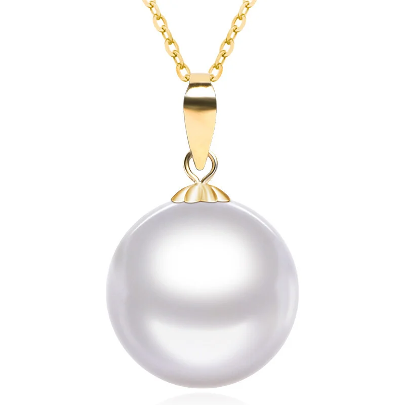 

Natural Huge Sea Genuine White Round Pearl Pendant For Women Jewelry Pendant