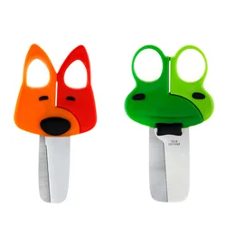 Forbici sveglie animali del fumetto sicurezza scuola materna bambini fatti a mano fai da te taglierina strumento studente cancelleria ufficio forbici minuscole