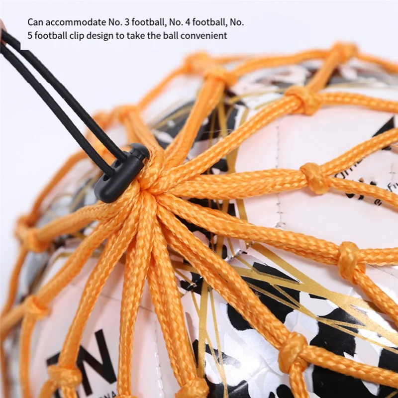 Saco de bola portátil, saco de rede de bola de futebol, criptografia em negrito + cinto-B60B