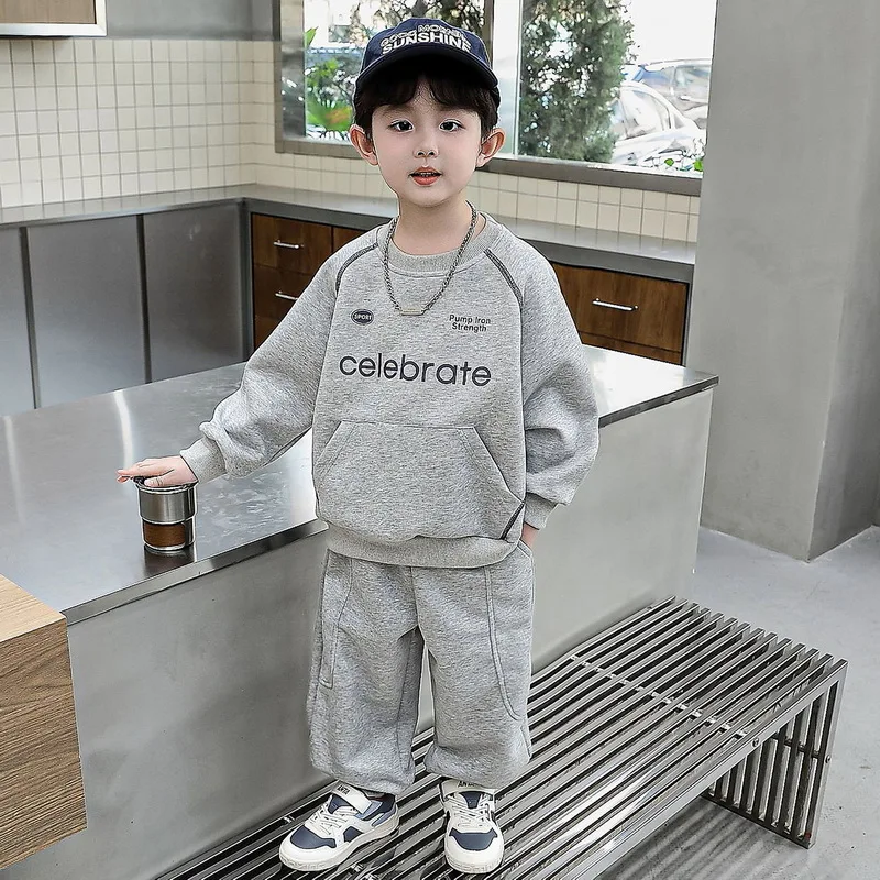 

Весенние комплекты детской одежды, удобный свитшот и брюки для мальчиков, 2 шт./костюмы, повседневный спортивный костюм для мальчиков, детская одежда, От 2 до 11 лет