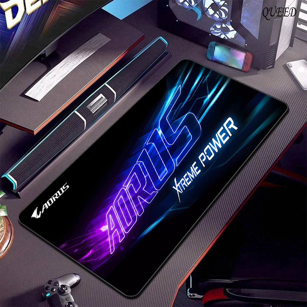 Xxl Mousepad Aorus Large Mouse Pad Gaming Desk Pc Accessories Pads Gamer Keyboard Protector Mat Computer Desks Mats Mause Mice